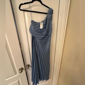 Abercrombie & Fitch Blue One Shoulder Dress